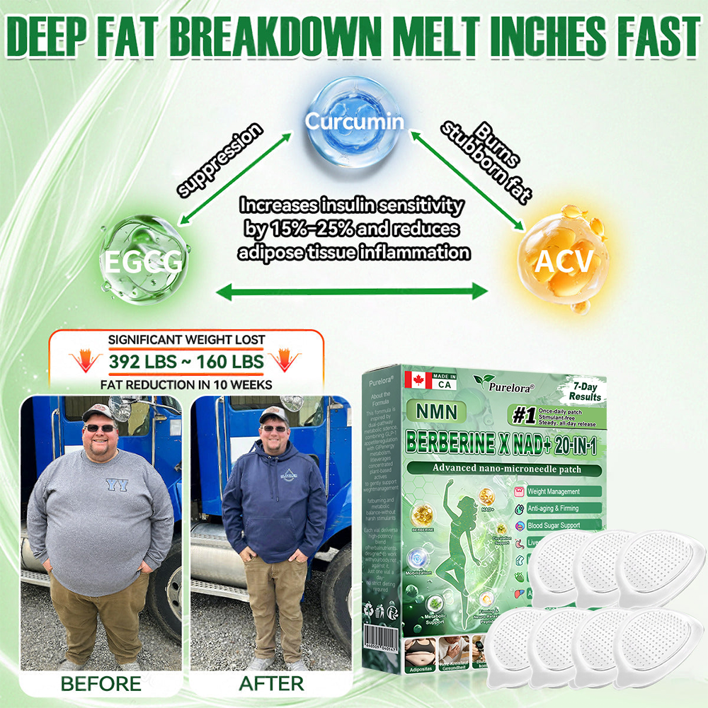 🔥Online Pharmacy 🏥 | Purelora® Moringa Berberine × NAD⁺ 20-in-1 Nano Microneedle Patch (Just once daily, visible changes in 7 days) ✅ Supports weight management, loose skin, diabetes care, sleep apnea, joint comfort, and more