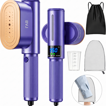 🔥 𝑳𝑨𝑺𝑻 𝑫𝑨𝒀 𝑺𝑨𝑳𝑬-𝟖𝟎% 𝑶𝑭𝑭 🔥 1200W 2-in-1 Handheld Garment Steamer & Iron – Fast Heat-Up, Portable Travel Steamer